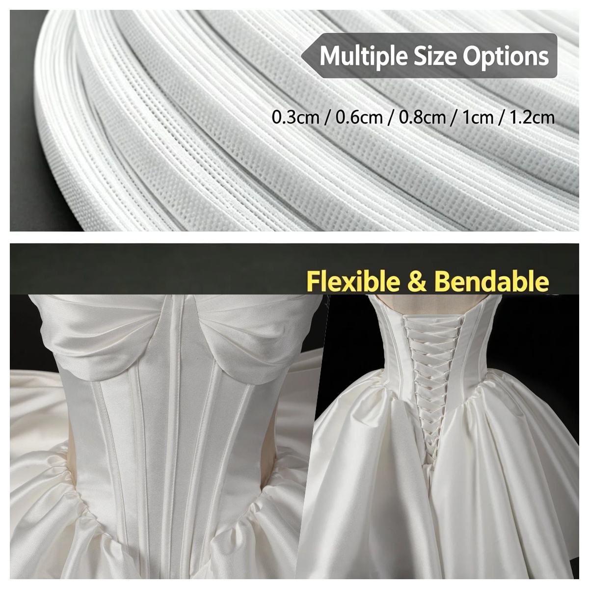 Wedding Dress - Rolo de 50~200 Jardas de Poliéster