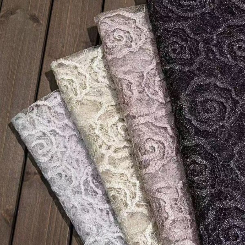 Lace Dress - Tecido de Renda Tule Bordado com