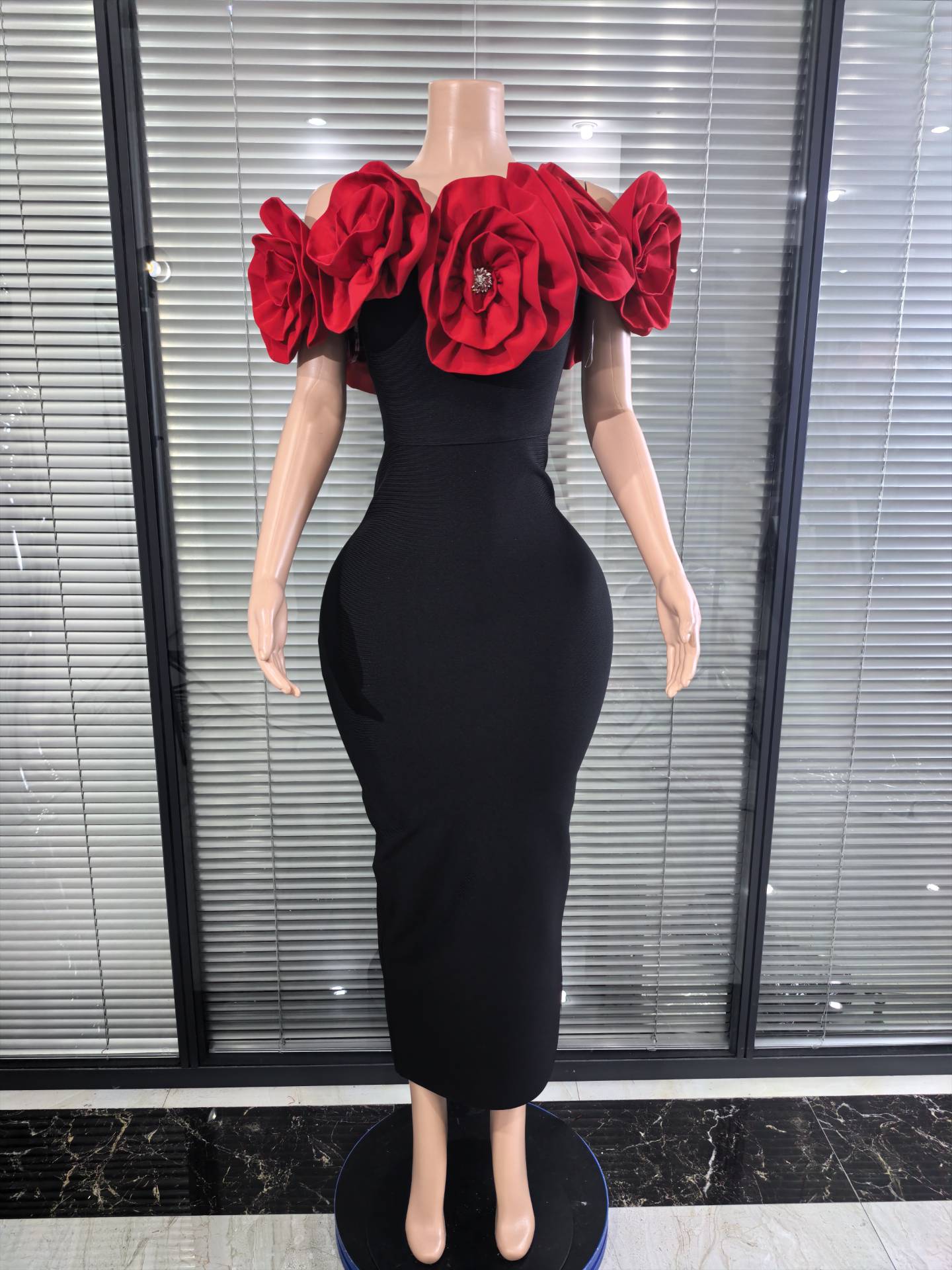 Women'S Red Formal Wear - Vermelho branco feminino sexy sem alças