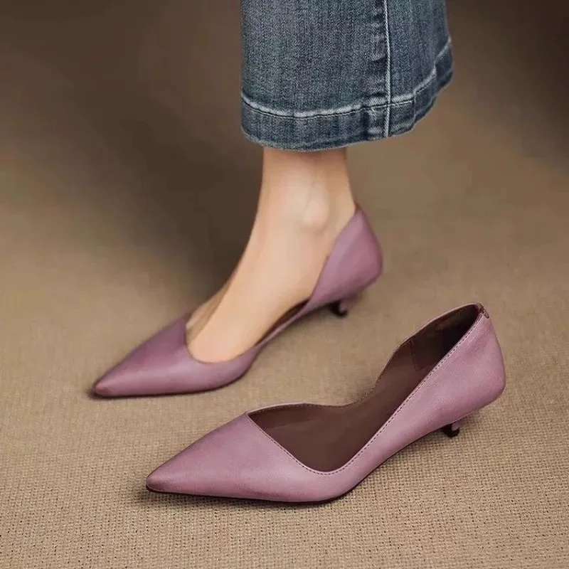Womens Heels - Salto agulha feminino bico fino moda