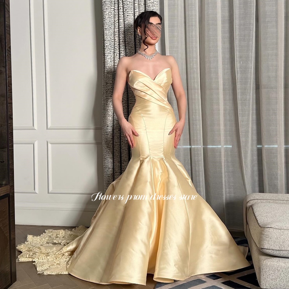 Lace Dress - Vestido de Noite Sereia Amarelo com