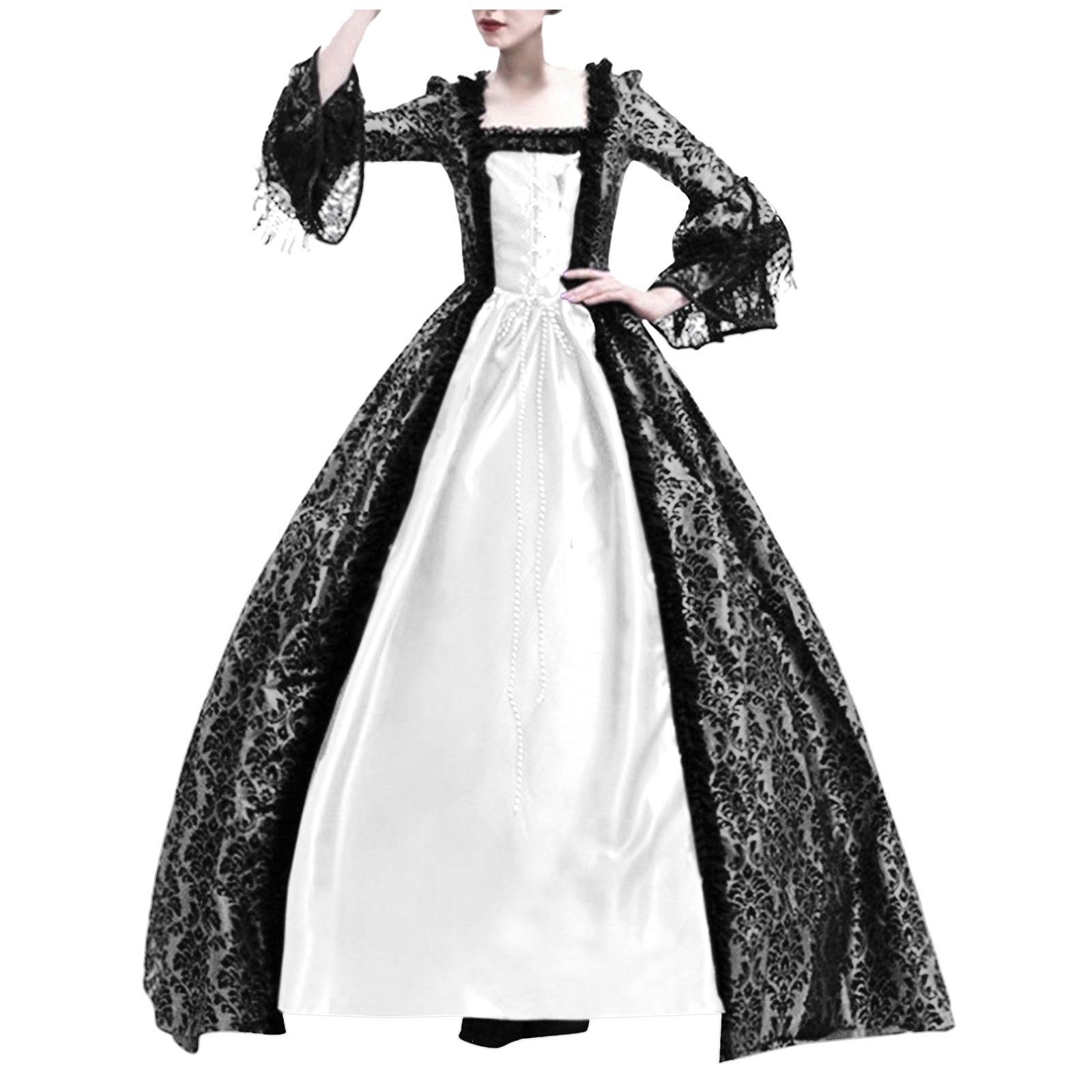 Evening Gown - Fantasia de Princesa Medieval para Adultos,