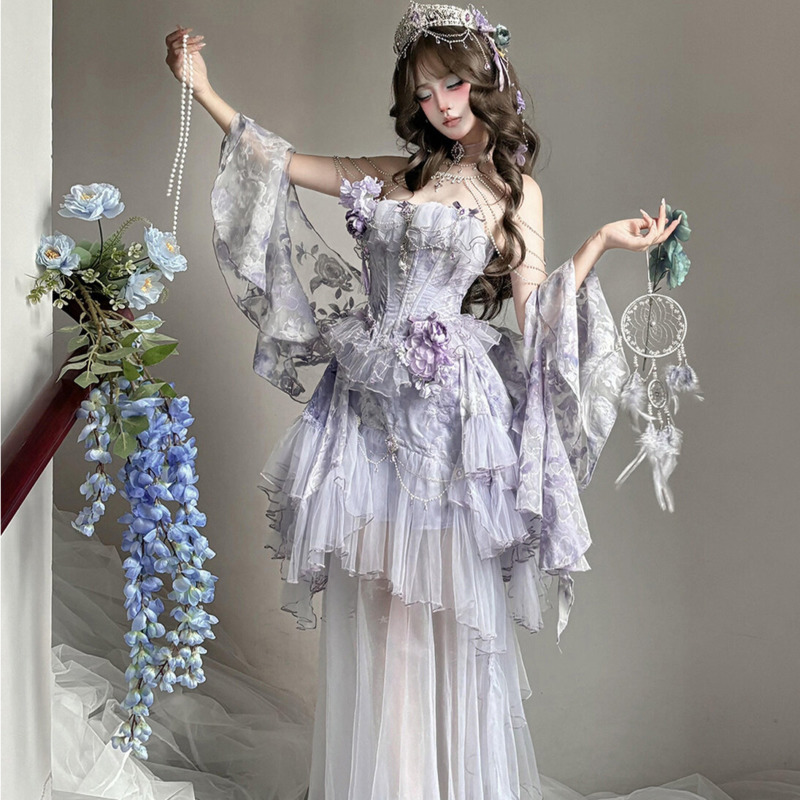 Formal Dress - Vestido Lolita Violet Poetry Fog Estilo
