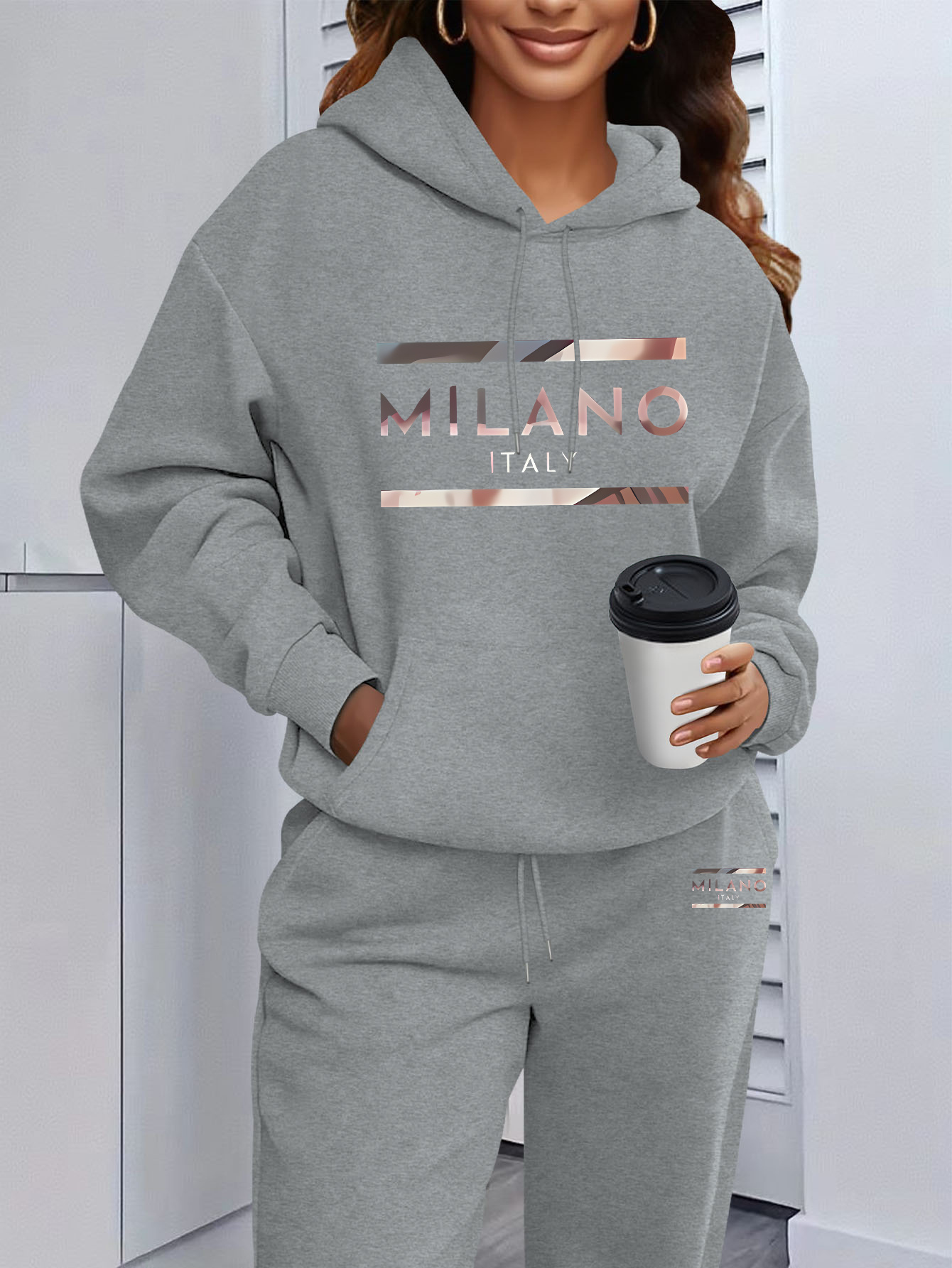 Conjunto de Moletom Feminino c - Womens Suit avaliação e preço
