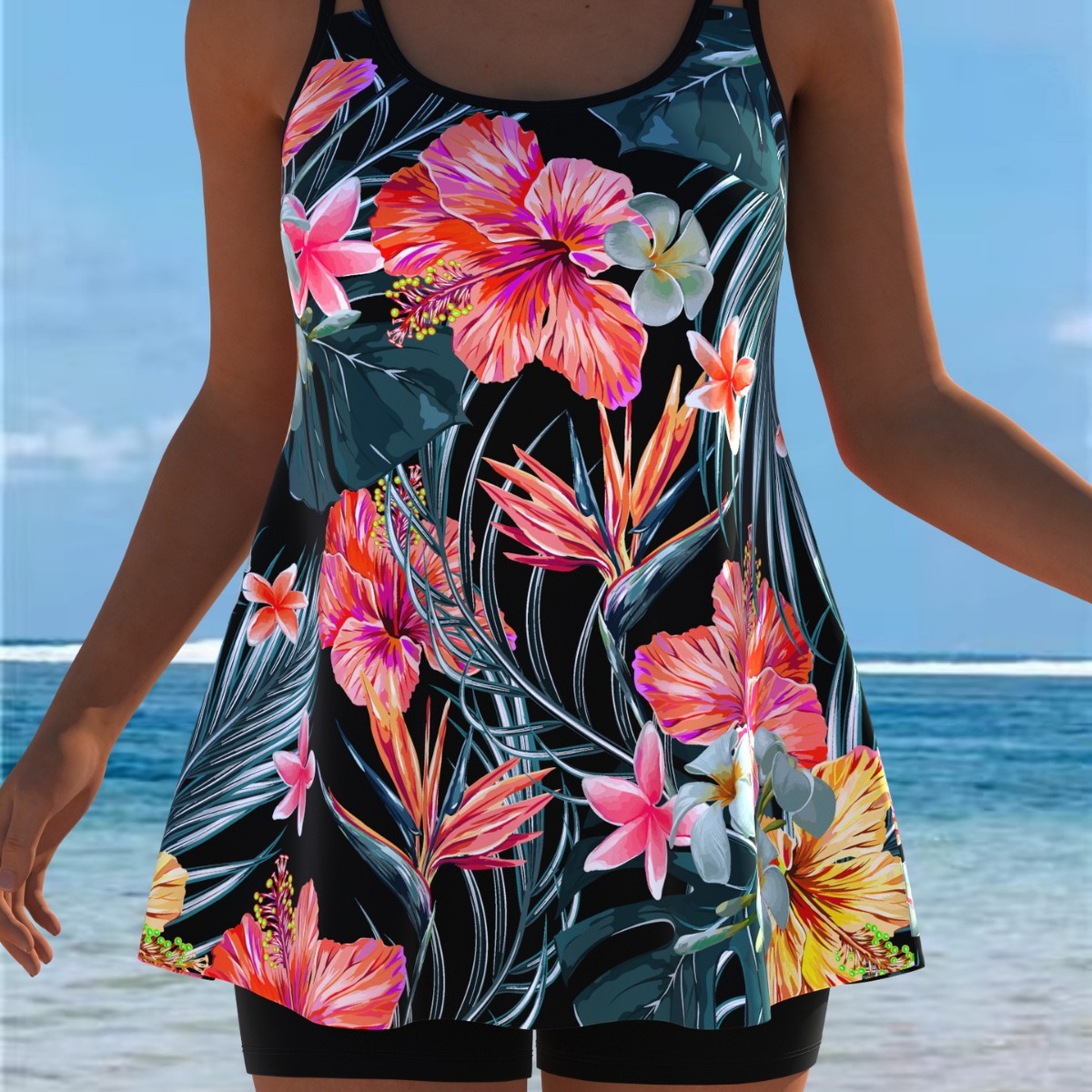 Novo Conjunto de Tankini, Roup - Womens Suit avaliação e preço