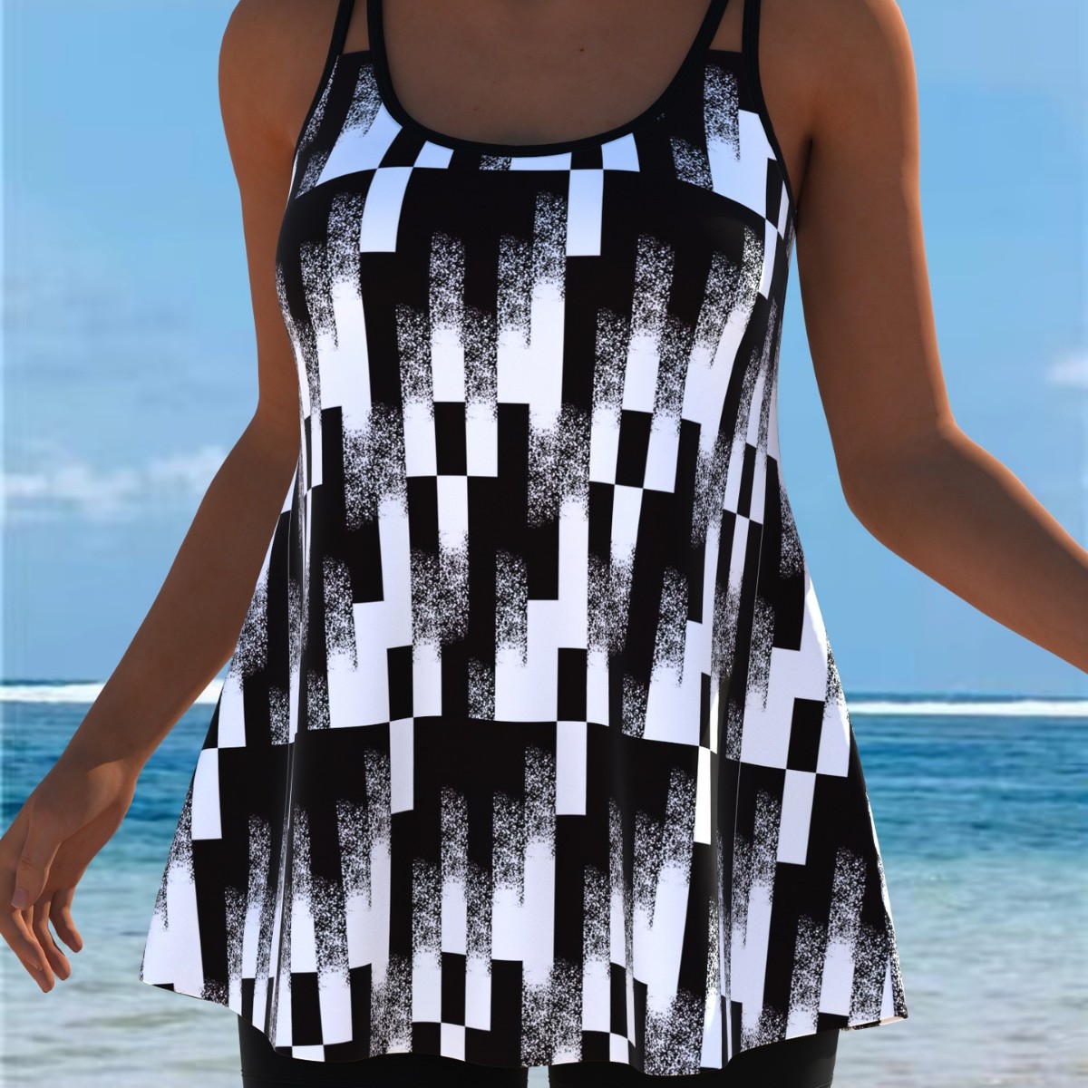Novo Conjunto de Tankini, Roup - Womens Suit avaliação e preço