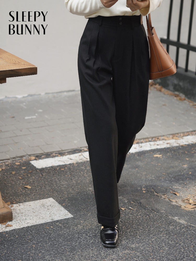 Calças de lã de cintura alta p - Tailored Trouser Wide avaliação e preço