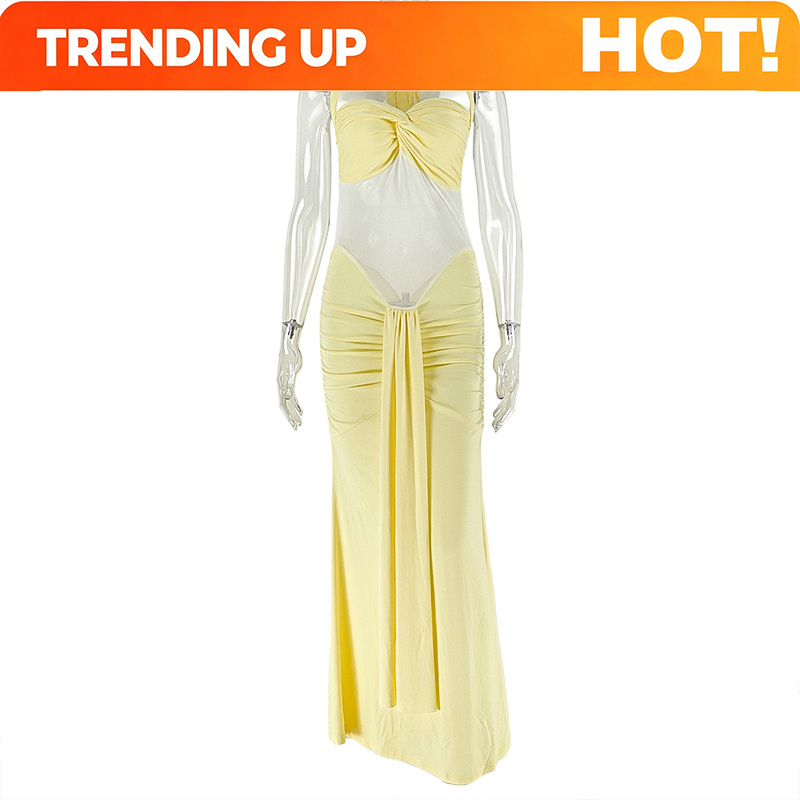Vestido Bodycon Halter Sem Cos - Midi Dress avaliação e preço