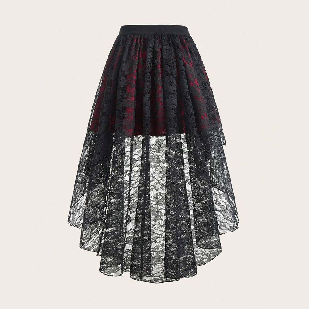 Plus size gótico elegante saia - Formal Skirt avaliação e preço