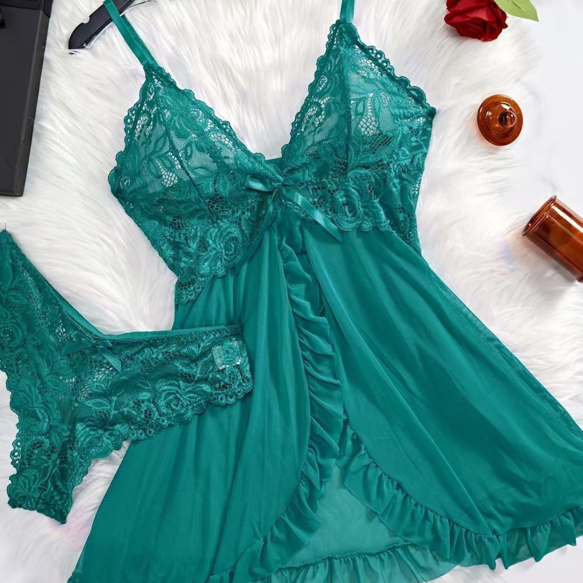Pijama feminino sexy de renda  - Lace Dress avaliação e preço
