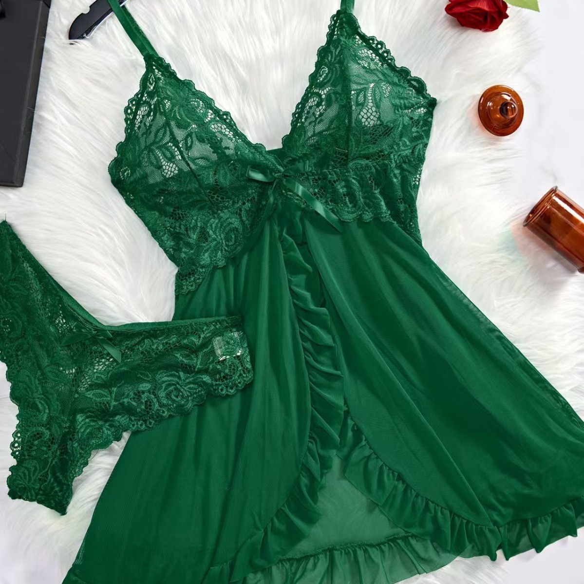 Pijama feminino sexy de renda  - Lace Dress avaliação e preço