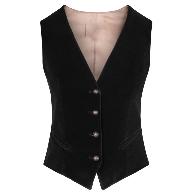 Colete feminino de veludo com  - Womens Blazer avaliação e preço